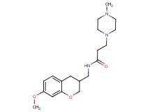 N-[(7-methoxy-3,4-dihydro-2H-chromen-3-yl)methyl]-3-(4-methylpiperazin-1-yl)propanamide