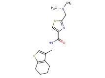 2-[(dimethylamino)methyl]-N-(4,5,6,7-tetrahydro-1-benzothien-3-ylmethyl)-1,3-thiazole-4-carboxamide
