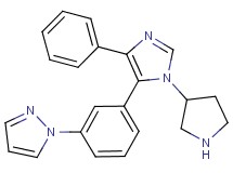 1-{3-[4-phenyl-1-(3-pyrrolidinyl)-1H-imidazol-5-yl]phenyl}-1H-pyrazole dihydrochloride