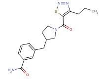 3-({1-[(4-propyl-1,2,3-thiadiazol-5-yl)carbonyl]-3-pyrrolidinyl}methyl)benzamide