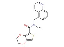 N-methyl-N-(5-quinolinylmethyl)-2,3-dihydrothieno[3,4-b][1,4]dioxine-5-carboxamide