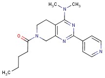 N,N-dimethyl-7-pentanoyl-2-pyridin-4-yl-5,6,7,8-tetrahydropyrido[3,4-d]pyrimidin-4-amine