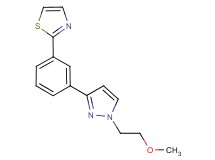 2-{3-[1-(2-methoxyethyl)-1H-pyrazol-3-yl]phenyl}-1,3-thiazole