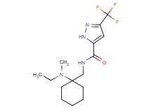 N-({1-[ethyl(methyl)amino]cyclohexyl}methyl)-3-(trifluoromethyl)-1H-pyrazole-5-carboxamide