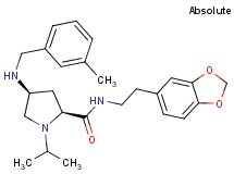 (4S)-N-[2-(1,3-benzodioxol-5-yl)ethyl]-1-isopropyl-4-[(3-methylbenzyl)amino]-L-prolinamide