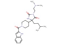 3-[2-(dimethylamino)ethyl]-5-[1-(1H-indol-2-ylcarbonyl)-4-piperidinyl]-5-(3-methylbutyl)-2,4-imidazolidinedione