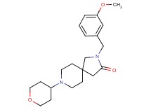 2-(3-methoxybenzyl)-8-(tetrahydro-2H-pyran-4-yl)-2,8-diazaspiro[4.5]decan-3-one