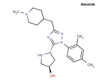 (3R,5S)-5-{1-(2,4-dimethylphenyl)-3-[(1-methylpiperidin-4-yl)methyl]-1H-1,2,4-triazol-5-yl}pyrrolidin-3-ol