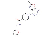 N-(2-furylmethyl)-1-(2-methyl[1,3]oxazolo[5,4-d]pyrimidin-7-yl)piperidine-4-carboxamide