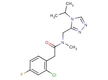 2-(2-chloro-4-fluorophenyl)-N-[(4-isopropyl-4H-1,2,4-triazol-3-yl)methyl]-N-methylacetamide