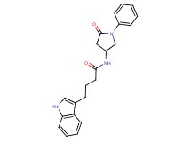 4-(1H-indol-3-yl)-N-(5-oxo-1-phenyl-3-pyrrolidinyl)butanamide