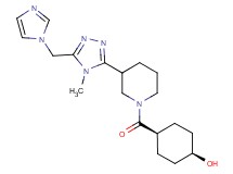 cis-4-({3-[5-(1H-imidazol-1-ylmethyl)-4-methyl-4H-1,2,4-triazol-3-yl]piperidin-1-yl}carbonyl)cyclohexanol