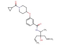 N-(2-allyl-2-hydroxy-1-methyl-4-penten-1-yl)-3-{[1-(cyclopropylcarbonyl)-4-piperidinyl]oxy}benzamide
