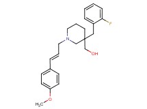 {3-(2-fluorobenzyl)-1-[(2E)-3-(4-methoxyphenyl)-2-propen-1-yl]-3-piperidinyl}methanol