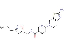 6-(2-amino-6,7-dihydro[1,3]thiazolo[5,4-c]pyridin-5(4H)-yl)-N-[(3-propylisoxazol-5-yl)methyl]nicotinamide
