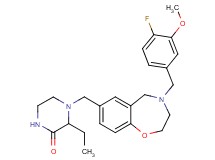 3-ethyl-4-{[4-(4-fluoro-3-methoxybenzyl)-2,3,4,5-tetrahydro-1,4-benzoxazepin-7-yl]methyl}-2-piperazinone