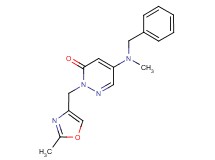 5-[benzyl(methyl)amino]-2-[(2-methyl-1,3-oxazol-4-yl)methyl]pyridazin-3(2H)-one