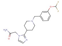 2-(2-{1-[3-(difluoromethoxy)benzyl]-4-piperidinyl}-1H-imidazol-1-yl)acetamide