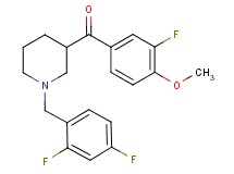 [1-(2,4-difluorobenzyl)-3-piperidinyl](3-fluoro-4-methoxyphenyl)methanone