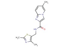 N-[(2,4-dimethyl-1,3-thiazol-5-yl)methyl]-6-methylimidazo[1,2-a]pyridine-2-carboxamide