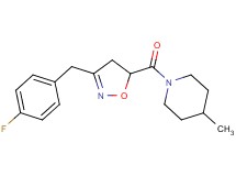 1-{[3-(4-fluorobenzyl)-4,5-dihydro-5-isoxazolyl]carbonyl}-4-methylpiperidine
