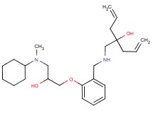 4-{[(2-{3-[cyclohexyl(methyl)amino]-2-hydroxypropoxy}benzyl)amino]methyl}-1,6-heptadien-4-ol