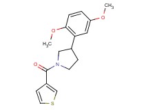 3-(2,5-dimethoxyphenyl)-1-(3-thienylcarbonyl)pyrrolidine