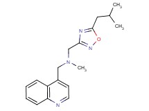 1-(5-isobutyl-1,2,4-oxadiazol-3-yl)-N-methyl-N-(quinolin-4-ylmethyl)methanamine