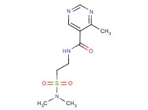 N-{2-[(dimethylamino)sulfonyl]ethyl}-4-methylpyrimidine-5-carboxamide