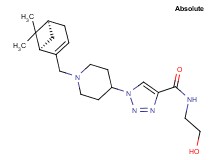 1-(1-{[(1R,5S)-6,6-dimethylbicyclo[3.1.1]hept-2-en-2-yl]methyl}-4-piperidinyl)-N-(2-hydroxyethyl)-1H-1,2,3-triazole-4-carboxamide