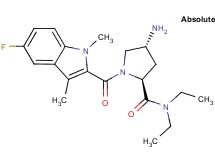 (4R)-4-amino-N,N-diethyl-1-[(5-fluoro-1,3-dimethyl-1H-indol-2-yl)carbonyl]-L-prolinamide