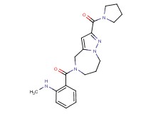 N-methyl-2-{[2-(pyrrolidin-1-ylcarbonyl)-7,8-dihydro-4H-pyrazolo[1,5-a][1,4]diazepin-5(6H)-yl]carbonyl}aniline