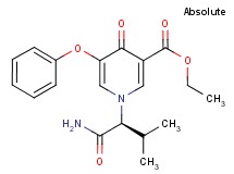ethyl 1-[(1S)-1-(aminocarbonyl)-2-methylpropyl]-4-oxo-5-phenoxy-1,4-dihydropyridine-3-carboxylate