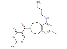 5-{[4-(butylamino)-5,6,8,9-tetrahydro-7H-pyrimido[4,5-d]azepin-7-yl]carbonyl}-2-methylpyrimidin-4(3H)-one