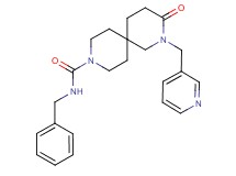 N-benzyl-3-oxo-2-(pyridin-3-ylmethyl)-2,9-diazaspiro[5.5]undecane-9-carboxamide