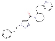 2-[2-(1-{[1-(2-phenylethyl)-1H-1,2,3-triazol-4-yl]carbonyl}-2-piperidinyl)ethyl]pyridine
