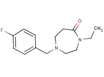 4-ethyl-1-(4-fluorobenzyl)-1,4-diazepan-5-one