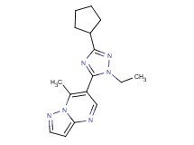 6-(3-cyclopentyl-1-ethyl-1H-1,2,4-triazol-5-yl)-7-methylpyrazolo[1,5-a]pyrimidine