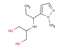 2-{[1-(1-methyl-1H-pyrazol-5-yl)propyl]amino}propane-1,3-diol