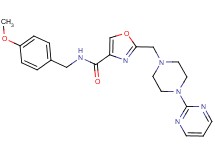 N-(4-methoxybenzyl)-2-{[4-(2-pyrimidinyl)-1-piperazinyl]methyl}-1,3-oxazole-4-carboxamide