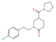 1-[2-(4-chlorophenyl)ethyl]-5-(1-pyrrolidinylcarbonyl)-2-piperidinone