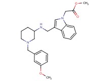 methyl [3-({[1-(3-methoxybenzyl)-3-piperidinyl]amino}methyl)-1H-indol-1-yl]acetate