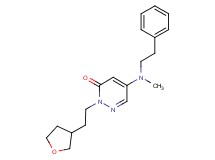 5-[methyl(2-phenylethyl)amino]-2-[2-(tetrahydro-3-furanyl)ethyl]-3(2H)-pyridazinone