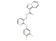 N-{[2-(3,4-difluorophenoxy)pyridin-3-yl]methyl}pyrazolo[1,5-a]pyridine-3-carboxamide