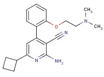 2-amino-6-cyclobutyl-4-{2-[2-(dimethylamino)ethoxy]phenyl}nicotinonitrile