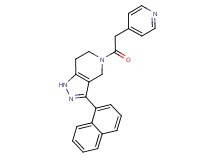 3-(1-naphthyl)-5-(pyridin-4-ylacetyl)-4,5,6,7-tetrahydro-1H-pyrazolo[4,3-c]pyridine