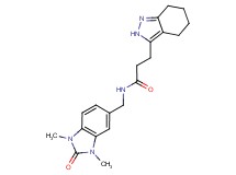 N-[(1,3-dimethyl-2-oxo-2,3-dihydro-1H-benzimidazol-5-yl)methyl]-3-(4,5,6,7-tetrahydro-2H-indazol-3-yl)propanamide