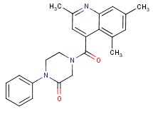 1-phenyl-4-[(2,5,7-trimethyl-4-quinolinyl)carbonyl]-2-piperazinone