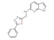 N-[(5-phenyl-1,3,4-oxadiazol-2-yl)methyl]-1H-pyrrolo[2,3-b]pyridin-6-amine