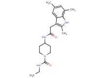 N-ethyl-4-{[(2,5,7-trimethyl-1H-indol-3-yl)acetyl]amino}-1-piperidinecarboxamide